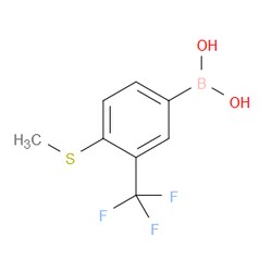 Aobchem&nbsp;4-Methylthio-3-(trifluoromethyl)phenylboronic acid |  ≥97% |  CAS 877383-11-4 |  C8H8BF3O2S |  10g