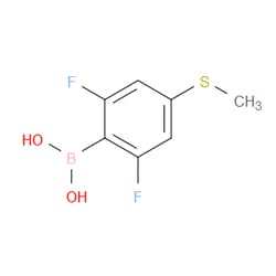 Aobchem&nbsp;2 6-Difluoro-4-(methylthio)phenylboronic acid |  ≥97% |  CAS 1451392-53-2 |  C7H7BF2O2S |  10g