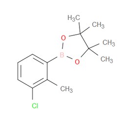 Aobchem&nbsp;3-Chloro-2-methylphenyboronic acid pinacol ester |  ≥97% |  CAS 1688649-04-8 |  C13H18BClO2 |  250mg