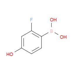 Aobchem&nbsp;2-Fluoro-4-hydroxyphenylboronic acid |  ≥97% |  CAS 1376989-43-3 |  C6H6BFO3 |  1g