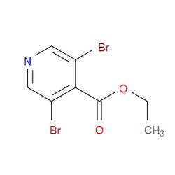 Aobchem&nbsp;Ethyl 3 5-dibromo-4-pyridinecarboxylate |  ≥97% |  CAS 1214375-76-4 |  C8H7Br2NO2 |  250mg