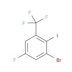 Aobchem&nbsp;3-Bromo-5-fluoro-2-iodobenzotrifluoride |  ≥97% |  CAS 1027511-93-8 |  C7H2BrF4I |  1g