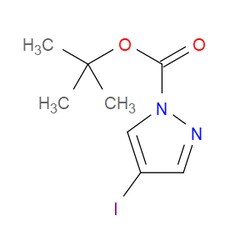 Aobchem&nbsp;Tert-Butyl 4-iodopyrazole-1-carboxylate |  ≥97% |  CAS 121669-70-3 |  C8H11IN2O2 |  25g