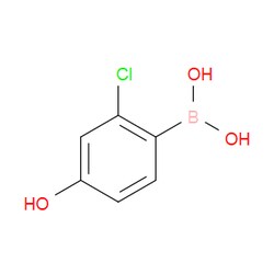 Aobchem&nbsp;2-Chloro-4-hydroxyphenylboronic acid |  ≥97% |  CAS 766549-26-2 |  C6H6BClO3 |  1g