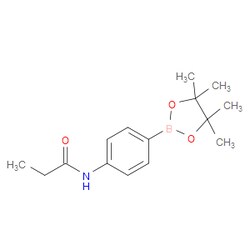Aobchem&nbsp;N-[4-(4 4 5 5-Tetramethyl-1 3 2-dioxaborolan-2-yl)phenyl]propanamide |  ≥95% |  CAS 2246698-15-5 |  C15H22BNO3 |  5g