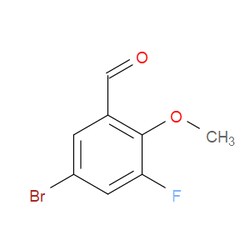 Aobchem&nbsp;5-Bromo-3-fluoro-2-methoxybenzaldehyde |  ≥97% |  CAS 470668-70-3 |  C8H6BrFO2 |  250mg