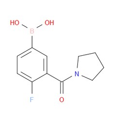 Aobchem&nbsp;4-Fluoro-3-(pyrrolidine-1-carbonyl)phenylboronic acid |  ≥97% |  CAS 874219-31-5 |  C11H13BFNO3 |  1g