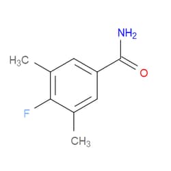 Aobchem&nbsp;4-Fluoro-3 5-dimethylbenzamide |  ≥97% |  CAS 886501-71-9 |  C9H10FNO |  5g
