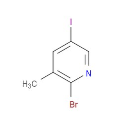 Aobchem&nbsp;2-Bromo-5-iodo-3-methylpyridine |  ≥95% |  CAS 65550-78-9 |  C6H5BrIN |  25g