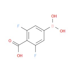 Aobchem&nbsp;3 5-Difluoro-4-carboxyphenylboronic acid |  ≥97% |  CAS 1029716-94-6 |  C7H5BF2O4 |  10g