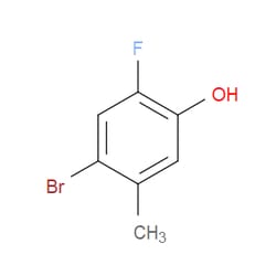 Aobchem&nbsp;4-Bromo-2-fluoro-5-methylphenol |  ≥97% |  CAS 550400-07-2 |  C7H6BrFO |  500mg