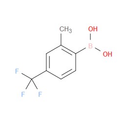 Aobchem&nbsp;2-Methyl-4-(trifluoromethyl)phenylboronic acid |  ≥97% |  CAS 957034-45-6 |  C8H8BF3O2 |  5g