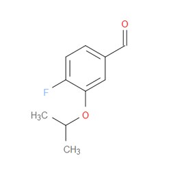 Aobchem&nbsp;4-Fluoro-3-(1-methylethoxy)-benzaldehyde |  ≥97% |  CAS 1236365-81-3 |  C10H11FO2 |  1g