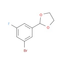 Aobchem&nbsp;2-(3-Bromo-5-fluorophenyl)-1 3-dioxolane |  ≥95% |  CAS 1379314-34-7 |  C9H8BrFO2 |  10g