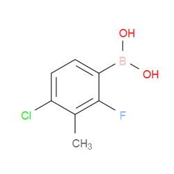Aobchem&nbsp;4-Chloro-2-fluoro-3-methylphenylboronic acid |  ≥97% |  CAS 944128-92-1 |  C7H7BClFO2 |  1g