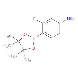 Aobchem&nbsp;4-Amino-2-fluorophenylboronic acid pinacol ester |  ≥95% |  CAS 819057-45-9 |  C12H17BFNO2 |  10g