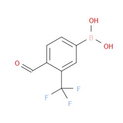 Aobchem&nbsp;4-Formyl-3-(trifluoromethyl)phenylboronic acid |  ≥97% |  CAS 1072944-24-1 |  C8H6BF3O3 |  500mg