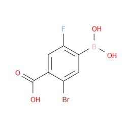 Aobchem&nbsp;5-Bromo-4-carboxy-2-fluorophenylboronic acid |  ≥97% |  CAS 957034-89-8 |  C7H5BBrFO4 |  1g