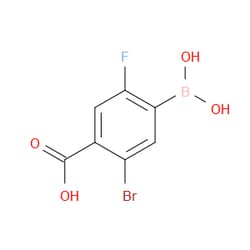 Aobchem&nbsp;5-Bromo-4-carboxy-2-fluorophenylboronic acid |  ≥97% |  CAS 957034-89-8 |  C7H5BBrFO4 |  500mg
