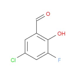 Aobchem&nbsp;5-Chloro-3-fluoro-2-hydroxybenzaldehyde |  ≥97% |  CAS 394-96-7 |  C7H4ClFO2 |  25g