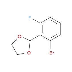 Aobchem&nbsp;2-(2-Bromo-6-fluorophenyl)-1 3-dioxolane |  ≥95% |  CAS 1394824-55-5 |  C9H8BrFO2 |  1g