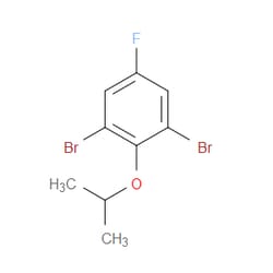 Aobchem&nbsp;3 5-Dibromo-1-fluoro-4-isopropoxybenzene |  ≥97% |  CAS 1224604-19-6 |  C9H9Br2FO |  10g