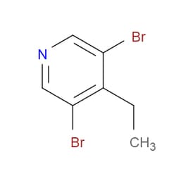 Aobchem&nbsp;3 5-Dibromo-4-ethylpyridine |  ≥95% |  CAS 125419-80-9 |  C7H7Br2N |  500mg
