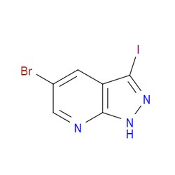 Aobchem&nbsp;5-Bromo-3-iodo-1H-pyrazolo[3 4-b]pyridine |  ≥97% |  CAS 875781-18-3 |  C6H3BrIN3 |  10g
