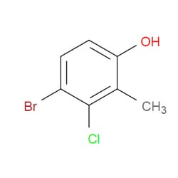 Aobchem&nbsp;4-Bromo-3-chloro-2-methylphenol |  ≥95% |  CAS 55289-31-1 |  C7H6BrClO |  500mg