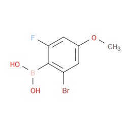 Aobchem&nbsp;2-Bromo-4-methoxy-6-fluorophenylboronic acid |  ≥97% |  CAS 1315476-03-9 |  C7H7BBrFO3 |  1g