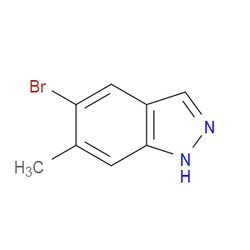 Aobchem&nbsp;5-Bromo-6-methyl-1H-indazole |  ≥97% |  CAS 885223-72-3 |  C8H7BrN2 |  25g