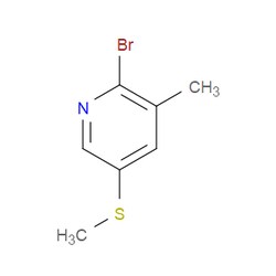 Aobchem&nbsp;2-Bromo-3-methyl-5-(methylthio)pyridine |  ≥95% |  CAS 2624417-50-9 |  C7H8BrNS |  5g