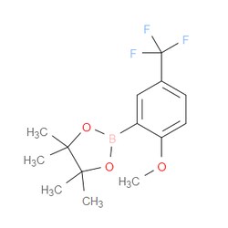 Aobchem&nbsp;2-Methoxy-5-(trifluoromethyl)phenylboronic acidpinacol ester |  ≥97% |  CAS 1688686-12-5 |  C14H18BF3O3 |  1g