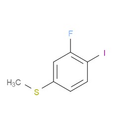 Aobchem&nbsp;(3-Fluoro-4-iodophenyl)(methyl)sulfane |  ≥95% |  CAS 1402705-21-8 |  C7H6FIS |  10g