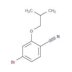 Aobchem&nbsp;4-Bromo-2-(2-methylpropoxy)benzonitrile |  ≥97% |  CAS 1597288-94-2 |  C11H12BrNO |  5g