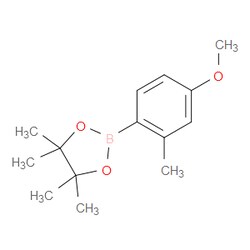Aobchem&nbsp;2-(4-Methoxy-2-methylphenyl)-4 4 5 5-tetramethyl-1 3 2-dioxaborolane |  ≥97% |  CAS 214360-68-6 |  C14H21BO3 |  10g