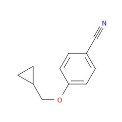 Aobchem&nbsp;Benzonitrile  4-(cyclopropylmethoxy)- |  ≥97% |  CAS 1019619-83-0 |  C11H11NO |  1g