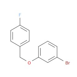 Aobchem&nbsp;1-Bromo-3-((4-fluorobenzyl)oxy)benzene |  ≥97% |  CAS 845866-52-6 |  C13H10BrFO |  25g