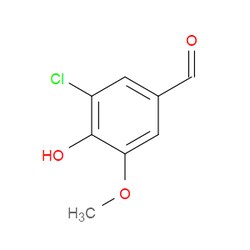 Aobchem&nbsp;3-Chloro-4-hydroxy-5-methoxybenzaldehyde |  ≥95% |  CAS 19463-48-0 |  C8H7ClO3 |  5g