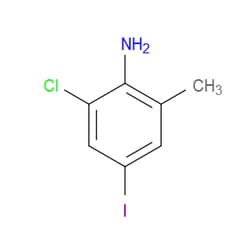 Aobchem&nbsp;2-Chloro-4-iodo-6-methylaniline |  ≥97% |  CAS 156746-77-9 |  C7H7ClIN |  500mg