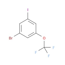 Aobchem&nbsp;1-Bromo-3-iodo-5-(trifluoromethoxy)benzene |  ≥97% |  CAS 845866-78-6 |  C7H3BrF3IO |  25g