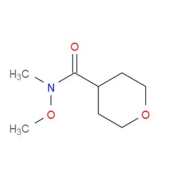 Aobchem&nbsp;N-methoxy-N-methyltetrahydro-2H-pyran-4-carboxamide |  ≥97% |  CAS 156353-01-4 |  C8H15NO3 |  5g