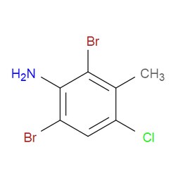 Aobchem&nbsp;2 6-Dibromo-4-chloro-3-methylaniline |  ≥97% |  CAS 861559-78-6 |  C7H6Br2ClN |  10g