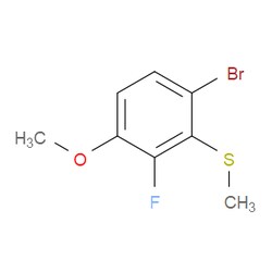 Aobchem&nbsp;(6-Bromo-2-fluoro-3-methoxyphenyl)(methyl)sulfane |  ≥95% |  CAS 1822822-76-3 |  C8H8BrFOS |  1g