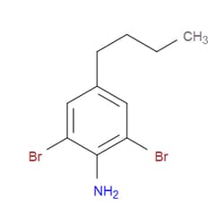 Aobchem&nbsp;2 6-Dibromo-4-butylaniline |  ≥97% |  CAS 10546-66-4 |  C10H13Br2N |  25g