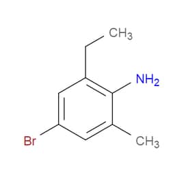 Aobchem&nbsp;4-Bromo-2-ethyl-6-methylaniline |  ≥97% |  CAS 70598-49-1 |  C9H12BrN |  250mg