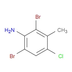 Aobchem&nbsp;2 6-Dibromo-4-chloro-3-methylaniline |  ≥97% |  CAS 861559-78-6 |  C7H6Br2ClN |  25g
