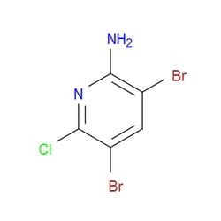 Aobchem&nbsp;3 5-Dibromo-6-chloropyridin-2-amine |  ≥97% |  CAS 1261269-84-4 |  C5H3Br2ClN2 |  5g
