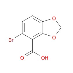 Aobchem&nbsp;5-Bromobenzo[1 3]dioxole-4-carboxylic acid |  ≥97% |  CAS 72744-56-0 |  C8H5BrO4 |  5g