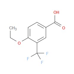 Aobchem&nbsp;4-Ethoxy-3-(trifluoromethyl)benzoic acid |  ≥97% |  CAS 252901-50-1 |  C10H9F3O3 |  25g